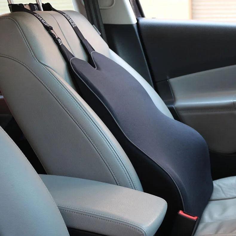 Car Waist Support Pillow Soft Comfortable Memory Foam Cotton Relieve Back Pain Car Seat Lumbar Cushion For Office Home Car