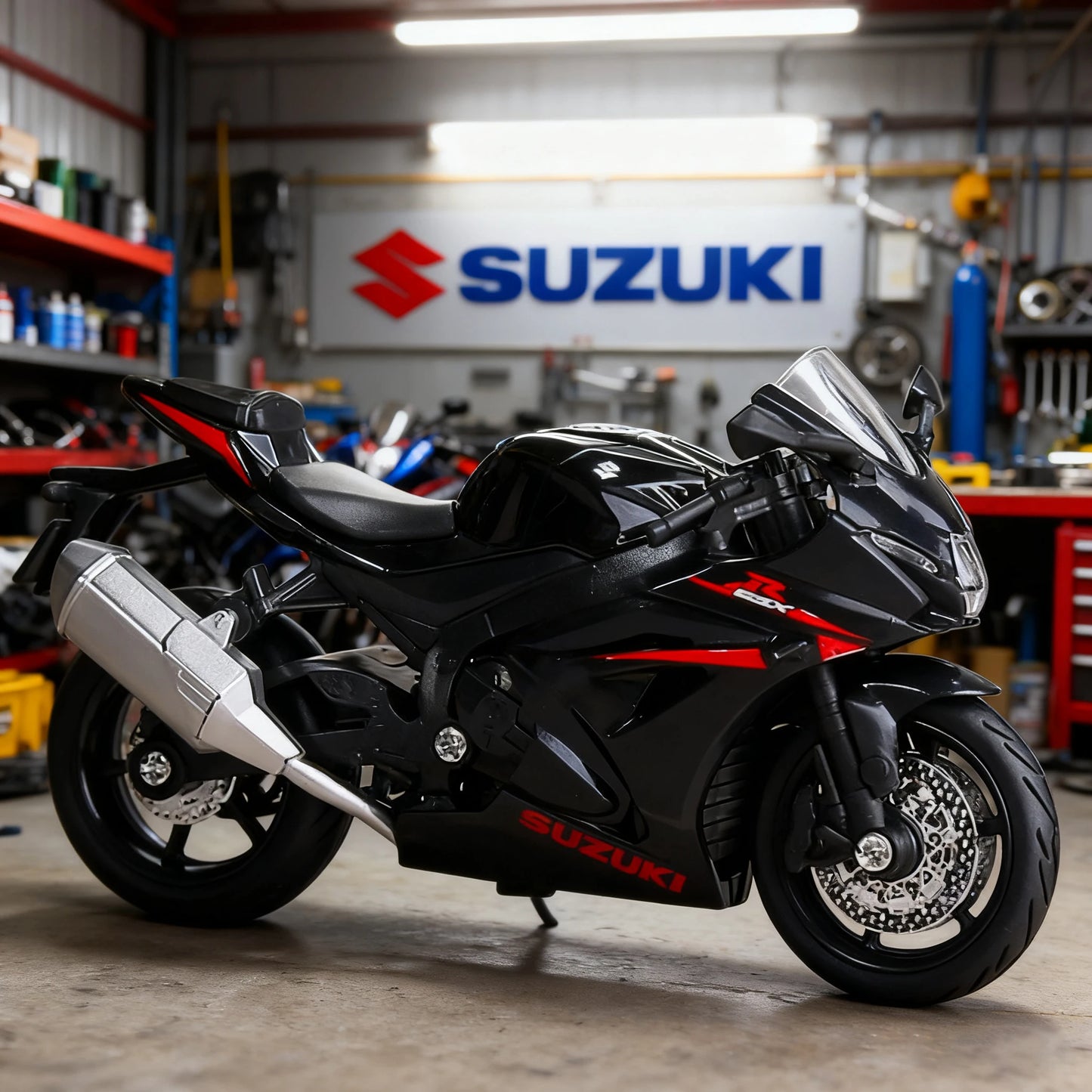 1/18 Suzuki Hayabusa GSX1000R YZF-R1 Motorcycle Model Toy Vehicle Collection Autobike Shork-Absorber Off Road Autocycle Toys Car