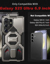 Magnetic MagSafe for Samsung Galaxy S25 Ultra Case with Ring Stand Upgraded Camera Lens Protector Phone Case Screen Protector