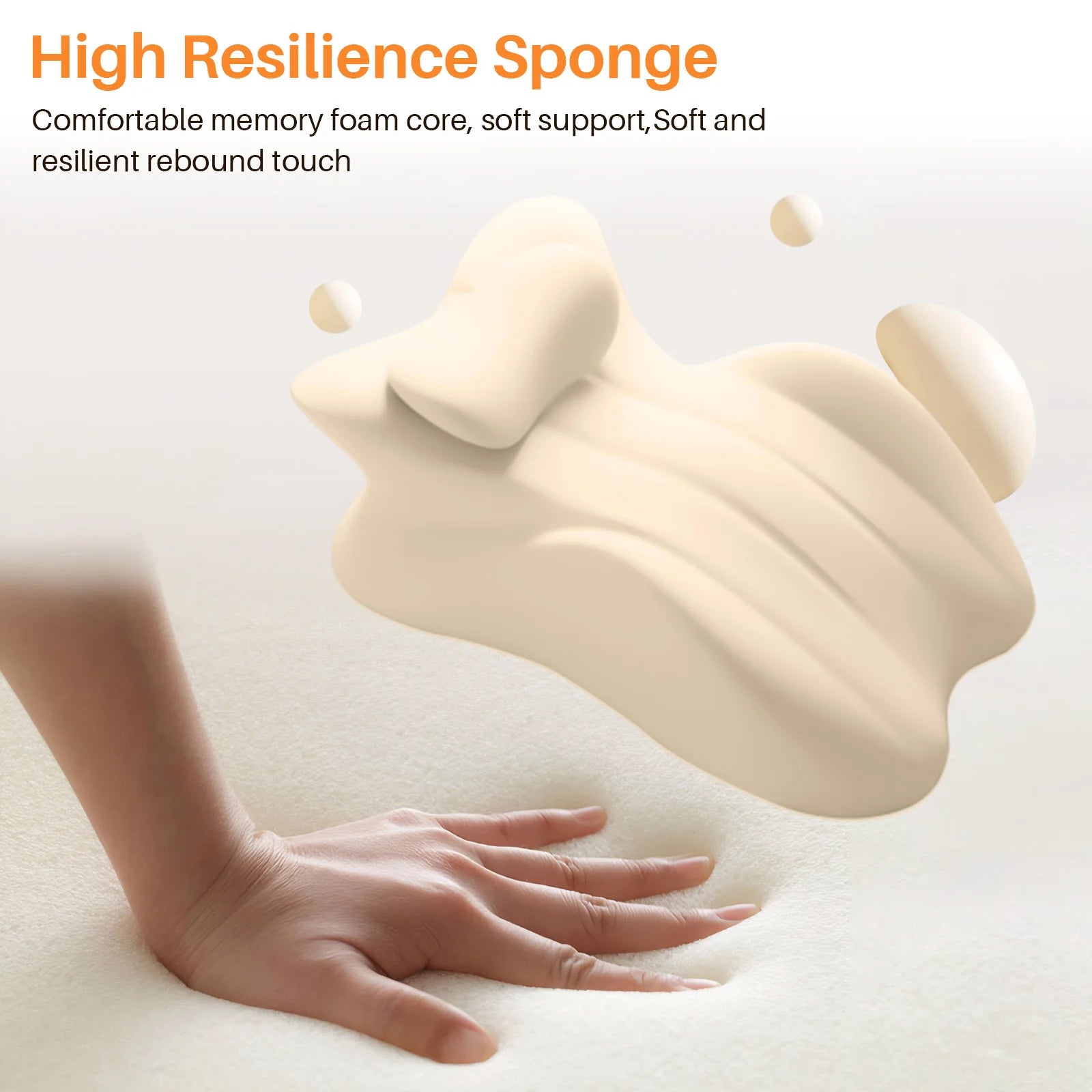 Multi-Positional Wedge Pillow Memory Foam Ergonomic Prone Pillow with Removable Cover Couple Bed Pillow for Body Pain Relief