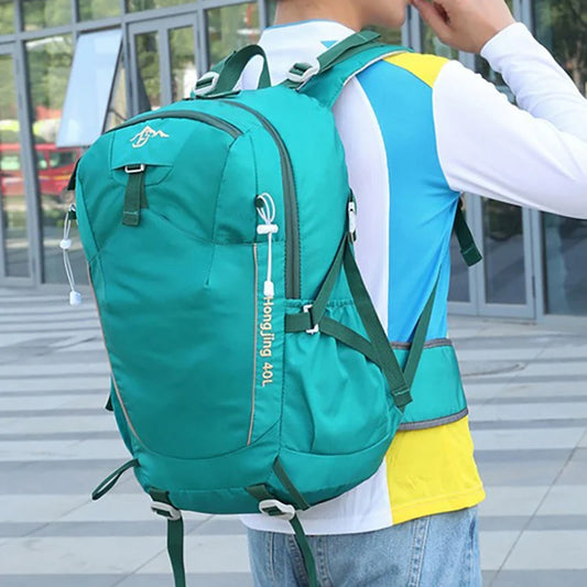 40L Climbing Backpack Waterproof Hiking Bag Multi-Functional Camping Rucksack Outdoor Sports Bags Large Capacity Travel Daypack