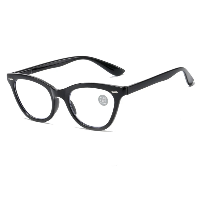 Retro Women Reading Glasses Cat Eyes Anti Blue Light Reading Eyeglasses Fashion Presbyopia Hyperopia Eyewear +1.0 +2.0 +3.0