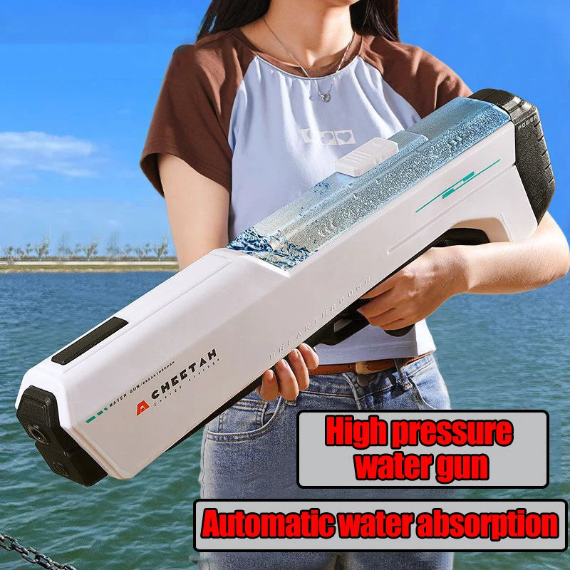 Fully Electric Big Water Gun High Pressure Rechargeable Water Blaster for Outdoor Summer Activities
