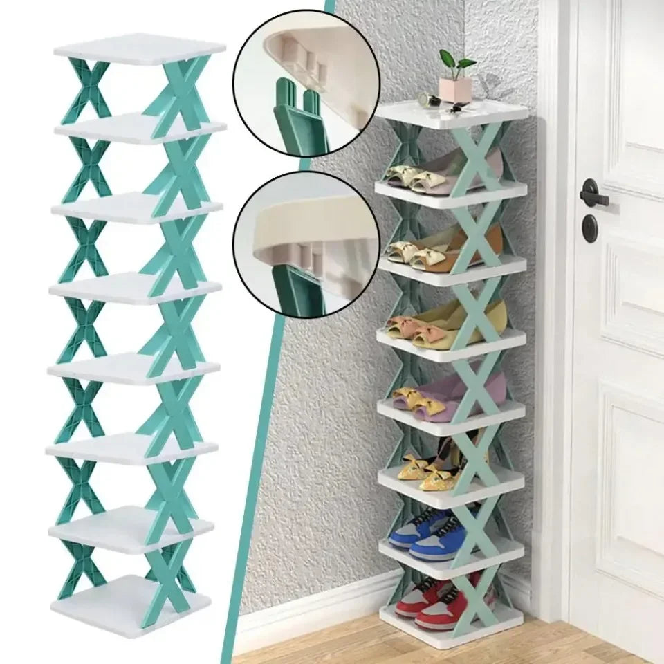 Shoe Storage Shelf Shoe Rack Organizer Organizers Racks Indoor Storage Furniture Bedroom Multi-Layer Detachable Storage Cabinet