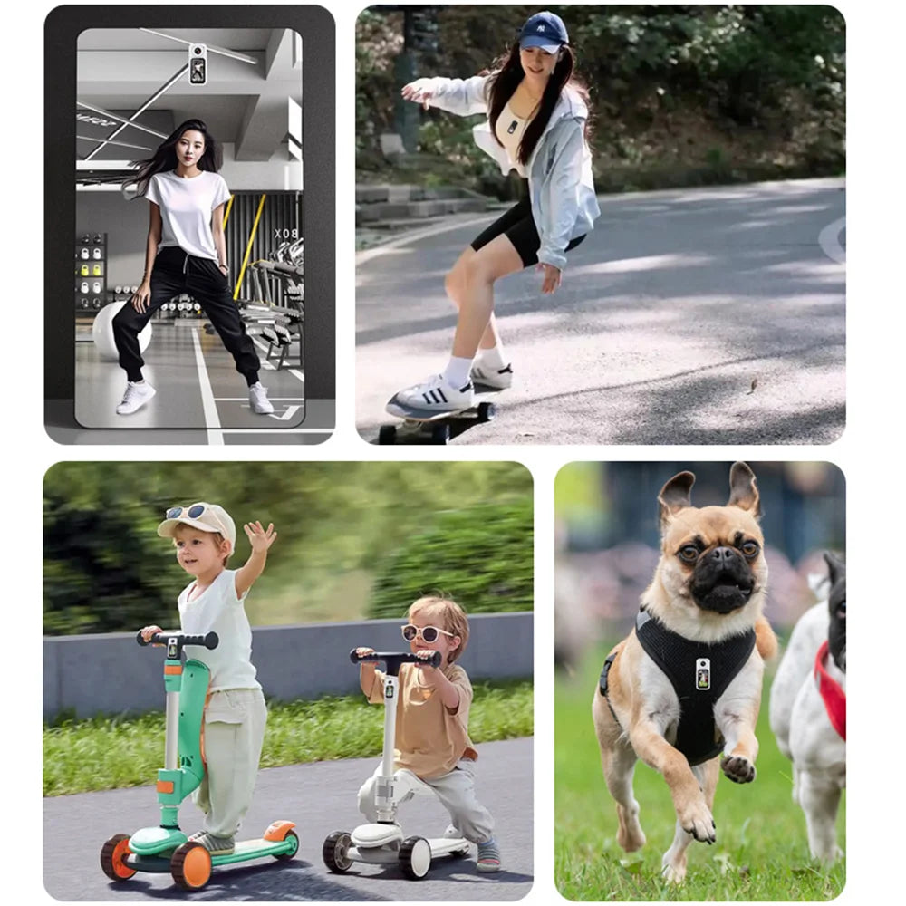 Thumb Action Mini Camera 2.7K Pocket Cameras Sport Body Cam Instant 180°Angle WIFI Recorder megnetic Attraction Bracket Camera