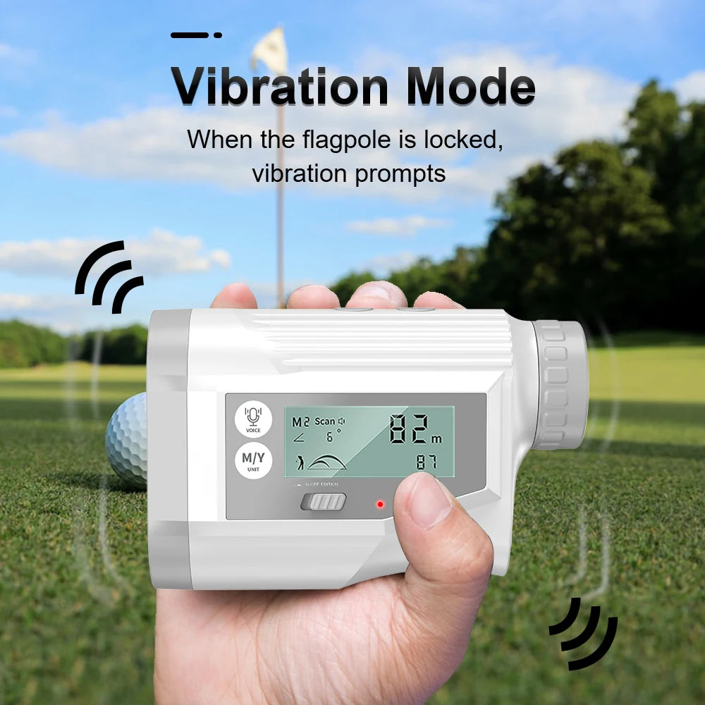 Golf Laser Rangefinder Distance Meter with Slope Compensation Monocular Telescope For Hunting Golf