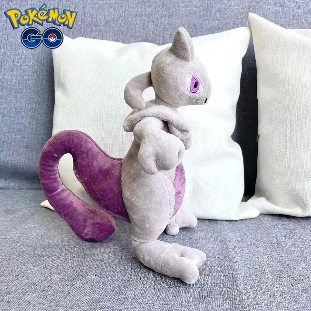 Mewtwo Plush Stuffed Animal Soft Sofa Pillow
