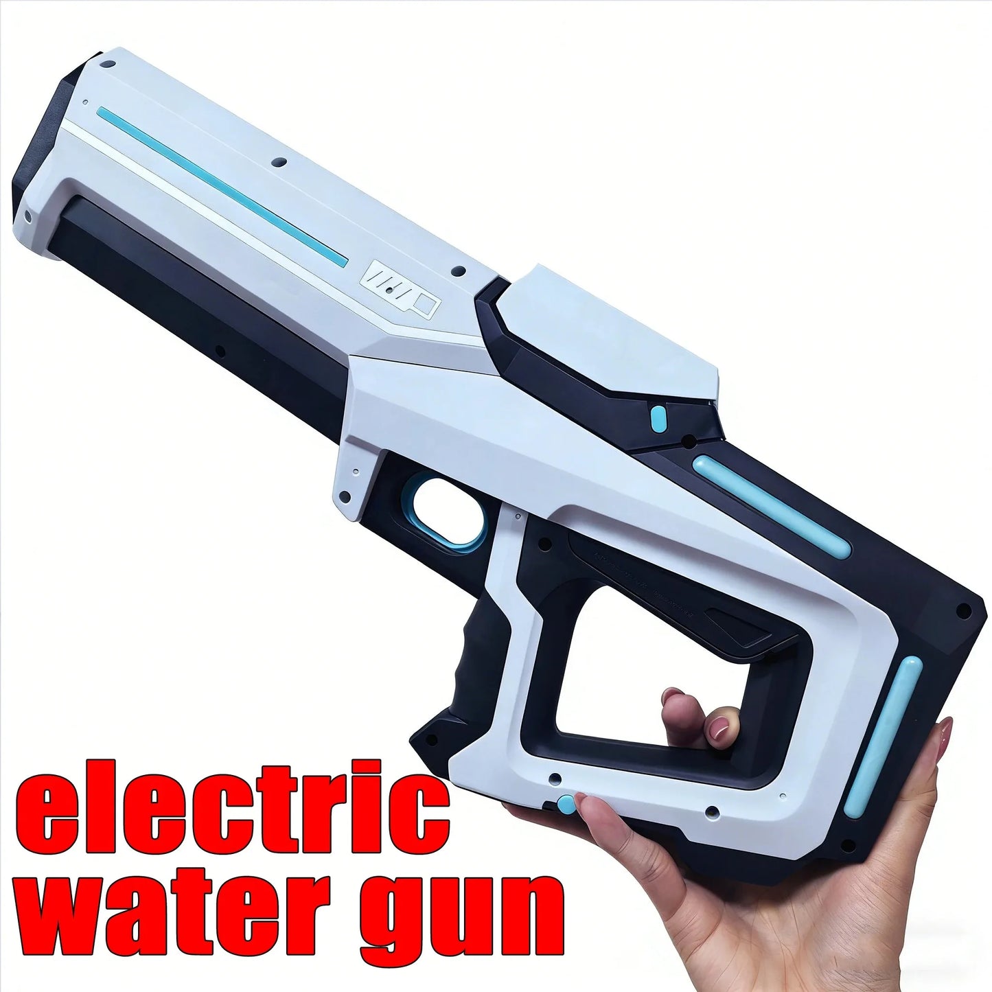 Electric Water Gun Powerful Automatic Water Suction Rechargeable Water Blaster with Flashing Lights