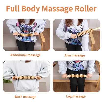 2Pcs Wood Therapy Massage Roller Tool,maderoterapia Colombiana,Lymphatic Drainage,Maderotherapy,Handheld Cellulite Trigger Point