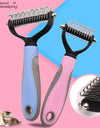 Pets Fur Knot Cutter Dog Grooming Shedding Tools Pet Cat Hair Removal Comb Brush Double sided Pet Products Suppliers