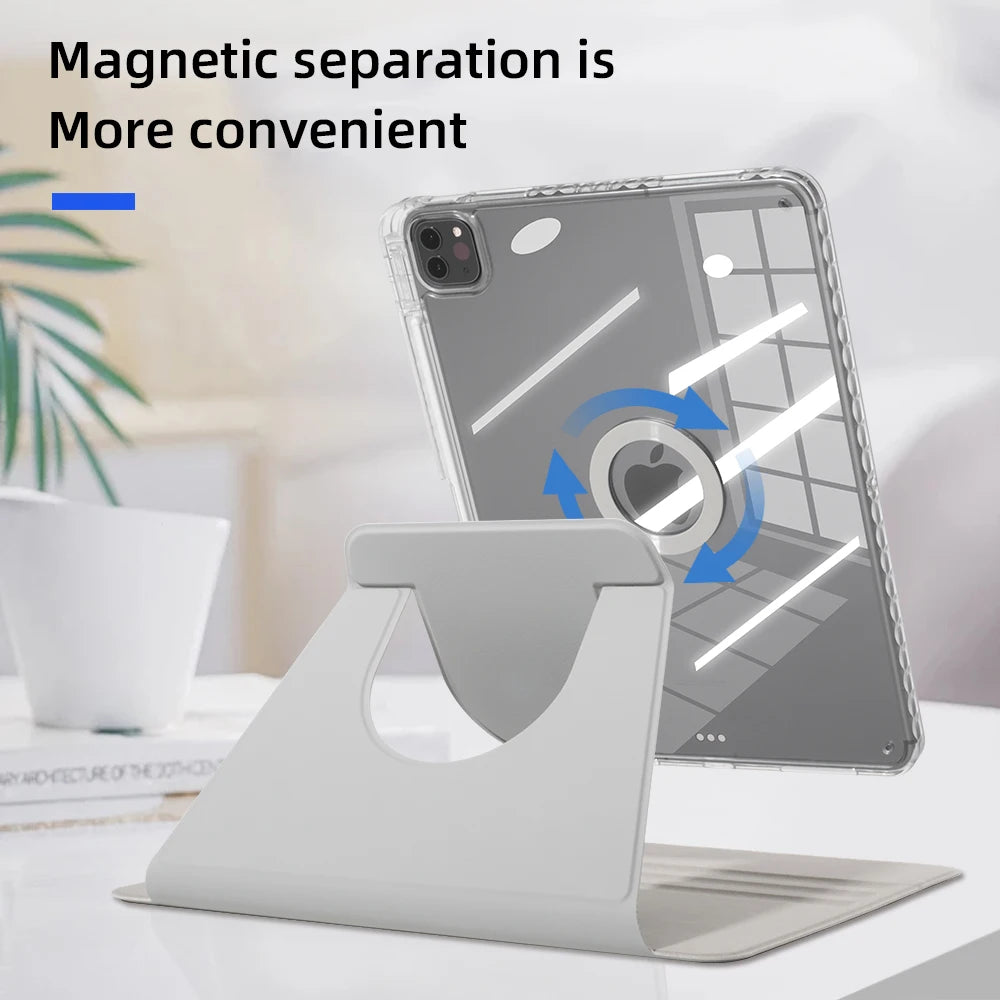 For ipad Case for Air 11 13 2024 M2 Pro 11 13 M4 Pro 11 12.9 for 10th Gen 10.2 7/8/9th 9.7in Mini 6 Tablet  Detachable