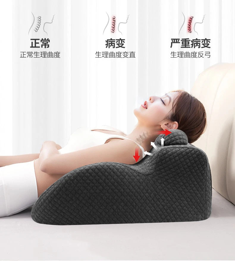Ergonomic Wedge Prone Pillow,Multi-Functional Bed Pillow,Reading Pillow,Ideal for Bed Breaks,Massage,Reading,Back Support
