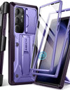 for Samsung Galaxy S23 Ultra S24 Case with Kickstand Slide Camera Cover Screen Protector Military Grade Shockproof 6.8"