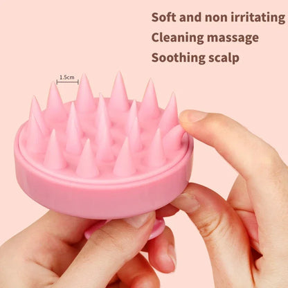 Silicone Shampoo Scalp Hair Massager Wet and Dry Shower Brush Shampoo Massage Comb Adult Soft Bath Hair Comb Health Care Tool