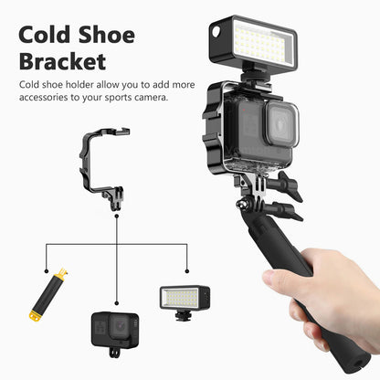 Waterproof Led Video Diving Light for DJI Osmo Action3 Gopro Hero 11 10 9 8 SJCAM Underwater Lamp Photography Light Lamp