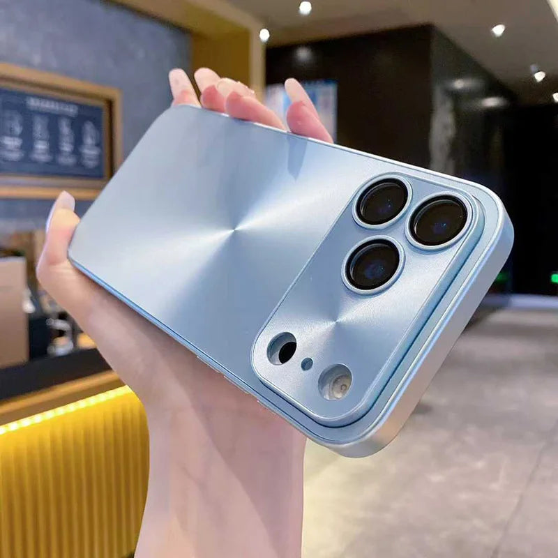 Luxury Laser Aurora CD Pattern Matte Case For iPhone 17 Pro Max 17 Air 16 15 14 Shockproof Armor Hard Cover