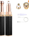 Xiaomi 1pc Rechargeable 2in1 Eyebrow Razor and Hair Shaver with LED Light Painlessly Remove Peach Fuzz Facial Hair Eyebrows Lips