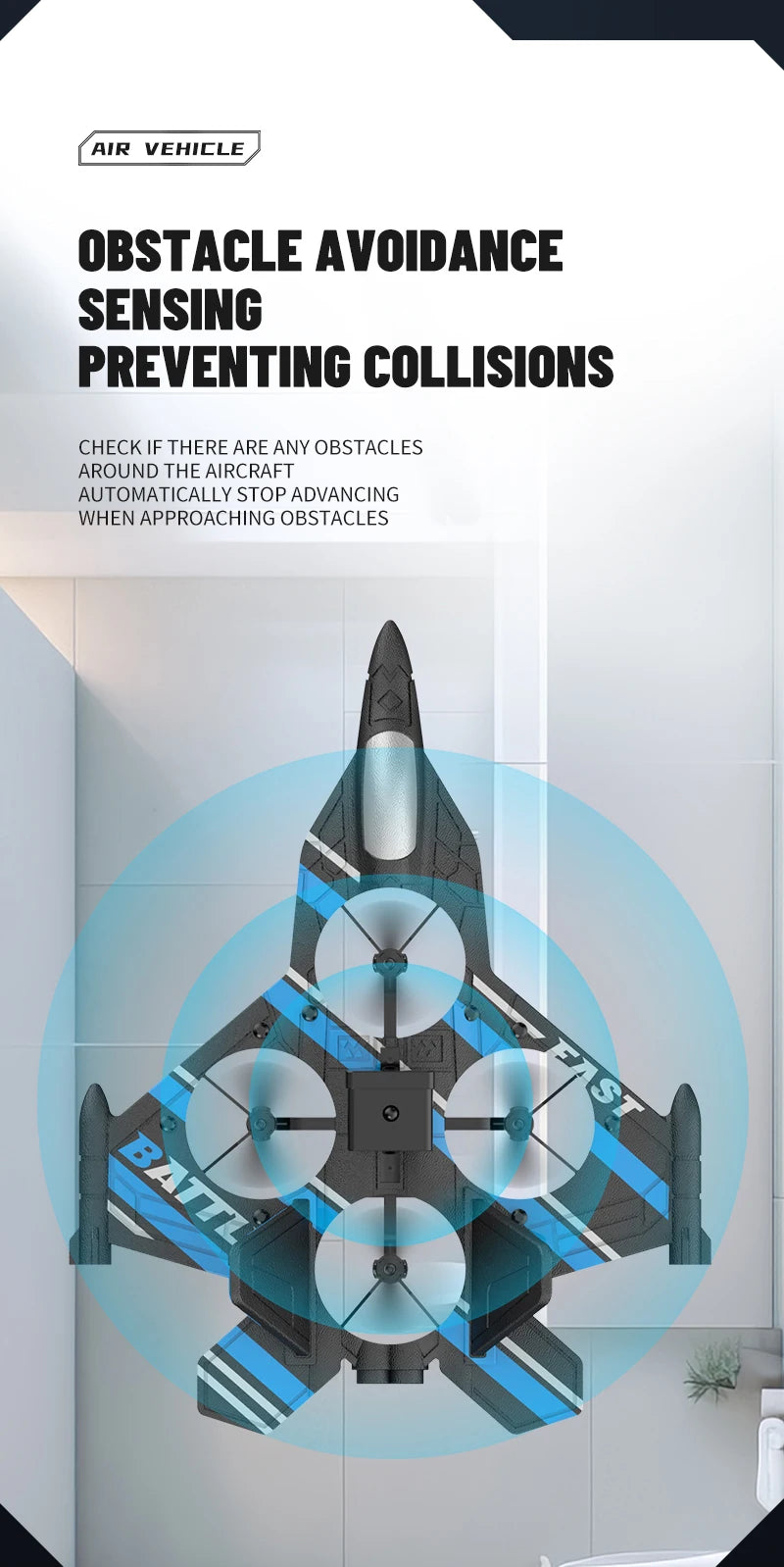 RC Plane with Camera Helicopter Remote Control Aircraft Obstacle Avoidance Fighter 2.4G Airplane EPP Foam Plane  Toys