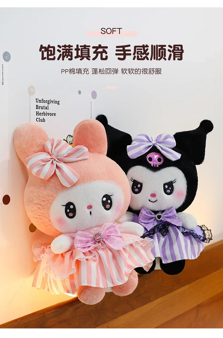 Cute Character Diamond Bow Plush Stuffed Doll Pillow Toy