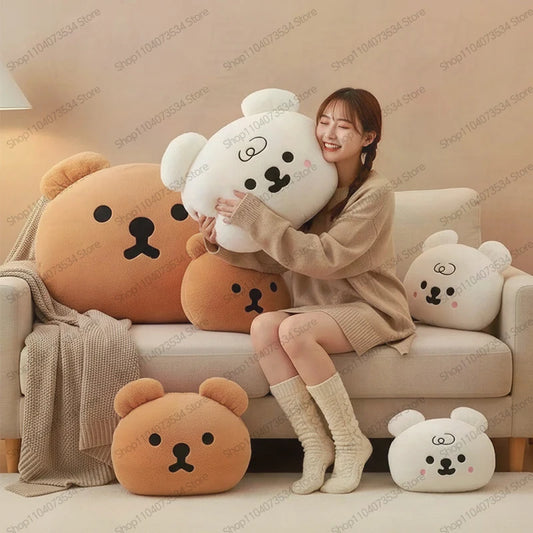 Cute Cartoon Bear Plush Stuffed Doll Cushion Toy