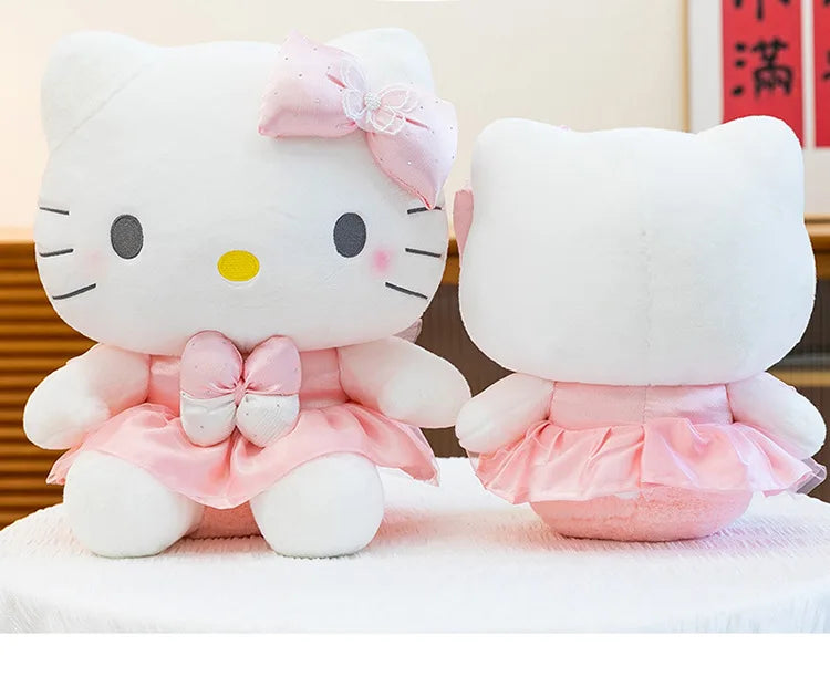 Kawaii 60cm Hello Kitty Stuffed Doll Sanrio Plush Toy Anime Dream Series Cute Girl Kids Birthday Gift Soft Sleeping Pillow