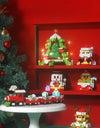Knew Built Christmas Micro Mini Building Blocks Toys - Santa Claus, Christmas Tree, Reindeer, Snowman Elements - Perfect Gifts