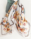 Square Women Scarves Silk Office Ladies Hair Neck Bandanna Headband Foulard Headcloth Muslim Headscarf Female muffler