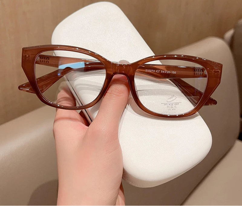 Retro Cat Eye Butterfly Eyewear Ultra light TR90 Spectacle Optical Prescription Frames Specs For Women