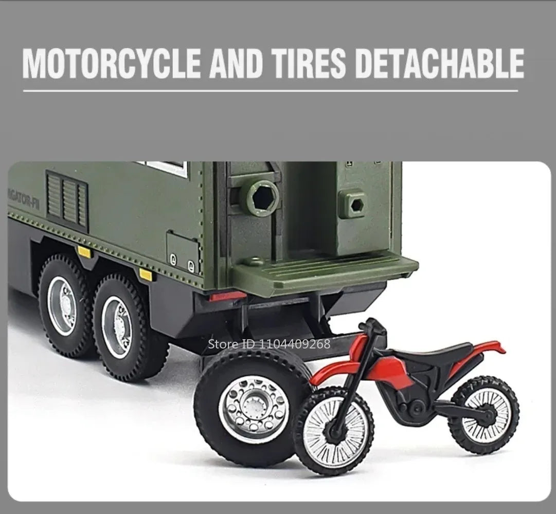 1:24 NOMADISM Raptor F150 RV Alloy Model Car Toy Metal Diecast Miniature Off Road Vehicle Models Sound Light Toys For Gifts