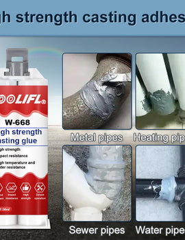 50ml Metal repair adhesive high-strength adhesive sealant welding metal adhesive strong thermal resistance casting AB adhesive