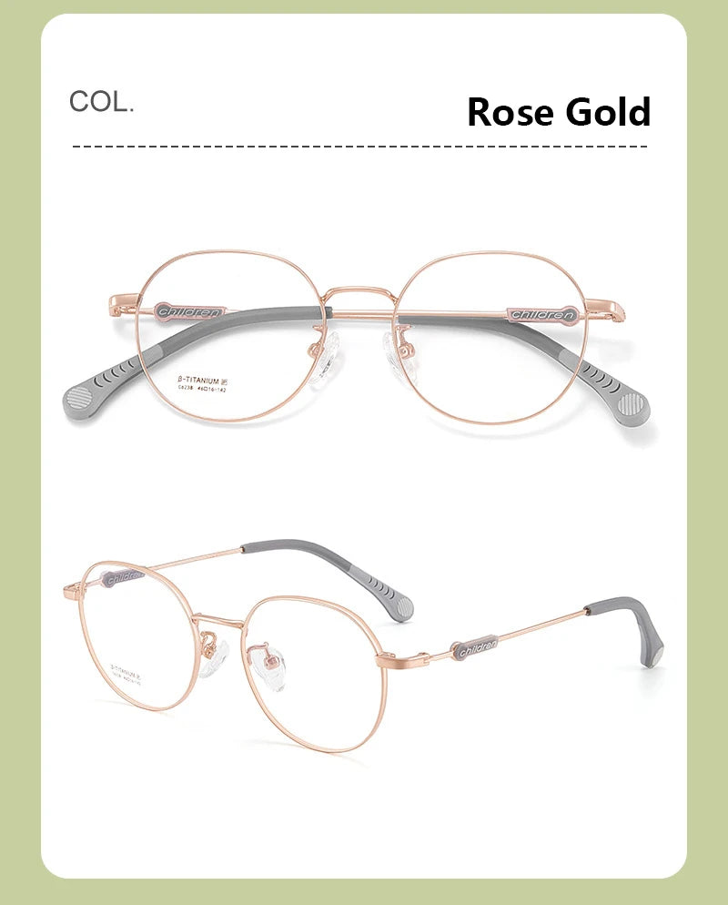 Kids Beta Titanium Lightweight Eyeglasses Frame