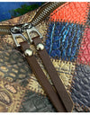 Patchwork Leather Backpacks Large Capacity Travel School Bag Retro Shoulder Bag Bagpack