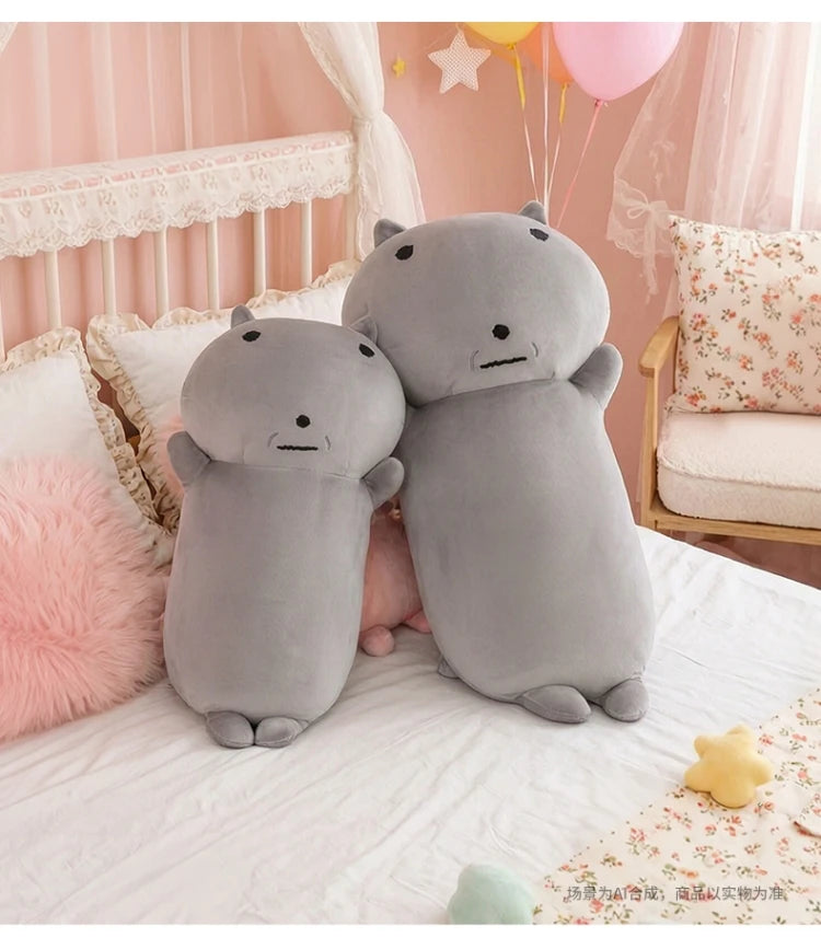 95cm Grey Cat Plush Toy Long Hugging Pillow
