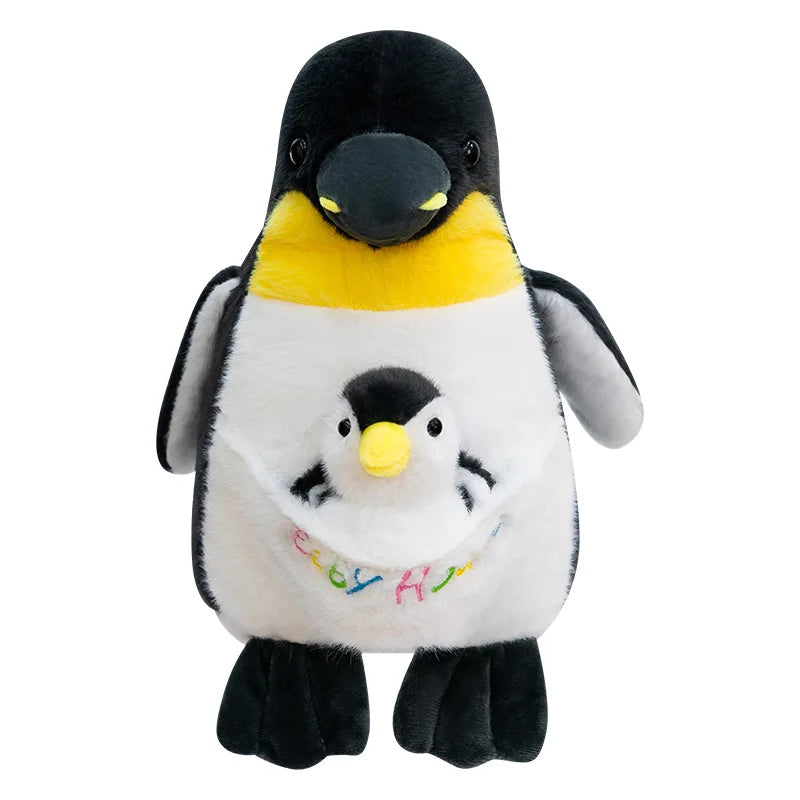 Mother Baby Penguin Plush Stuffed Doll Toy
