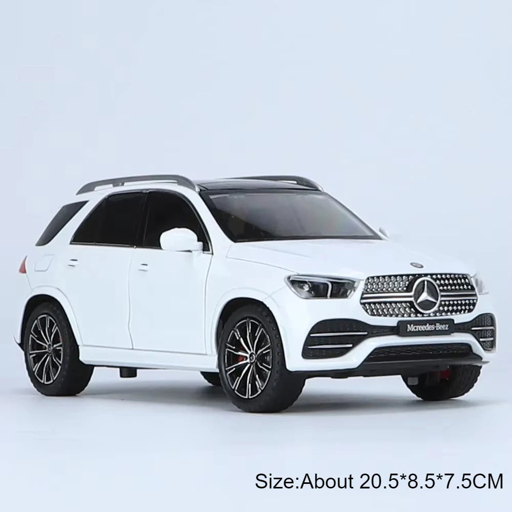 1:24 Scale 300SL GLE350 Toy Sports Car Model Music Light Pull Back Doors Opened Off-road Vehicle Models Ornament Gifts