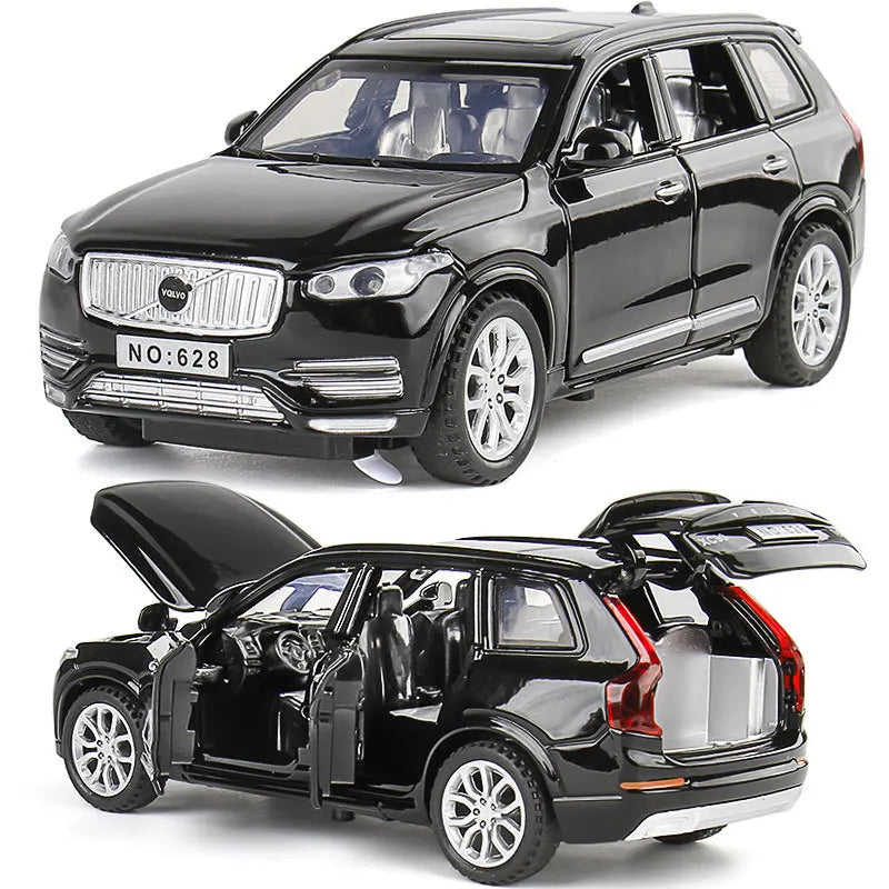 Simulation 1:32 Volvo XC90 SUV Alloy Diecast Metal Model Sound & Light Toy Car Central Control Ornaments Display Present For Boy