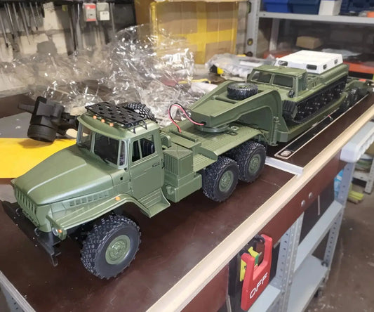 116 Scale Military Transport RC Truck With Trailer