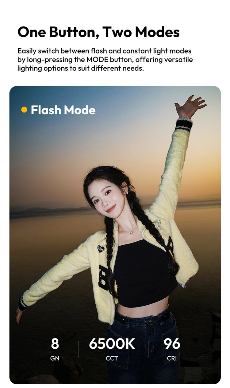 SL02 Spark Lite Camera Flash – Mini Portable 6500K TTL & HSS Photography & Video Light for Sony, Canon, Nikon, Panasonic