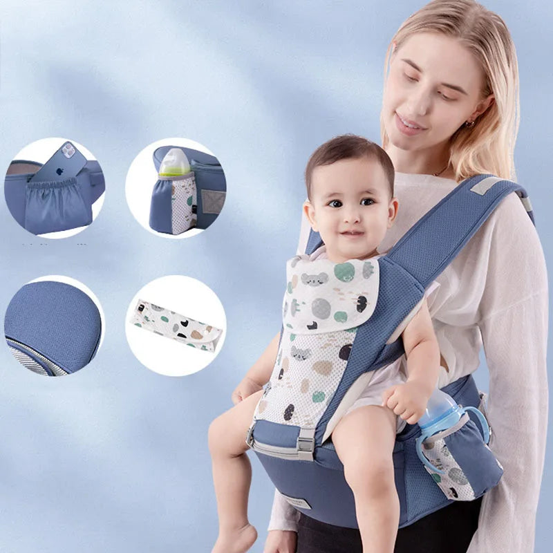 Carrier Waist Stool With Storage Bag Kangaroo Shoulder Swaddle Sling   Wrap Ergonomic Backpack Hipseat