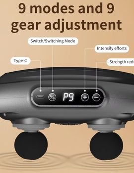 Muscle Massge Gun for Athletes,Handheld Back Massager，Handheld Deep Tissue Percussion Massager Gun for Neck,Back,Leg
