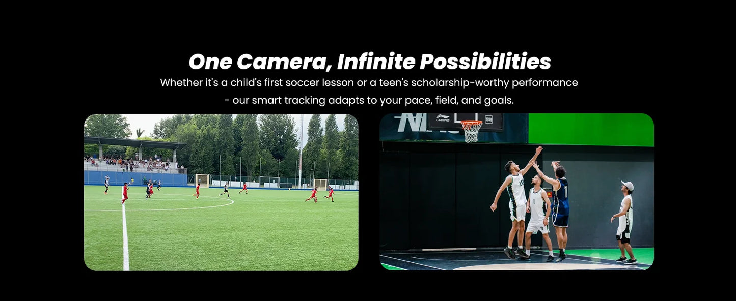 AI Auto Tracking Sports Camera 4K 60FPS Smart Team Sports Recording System