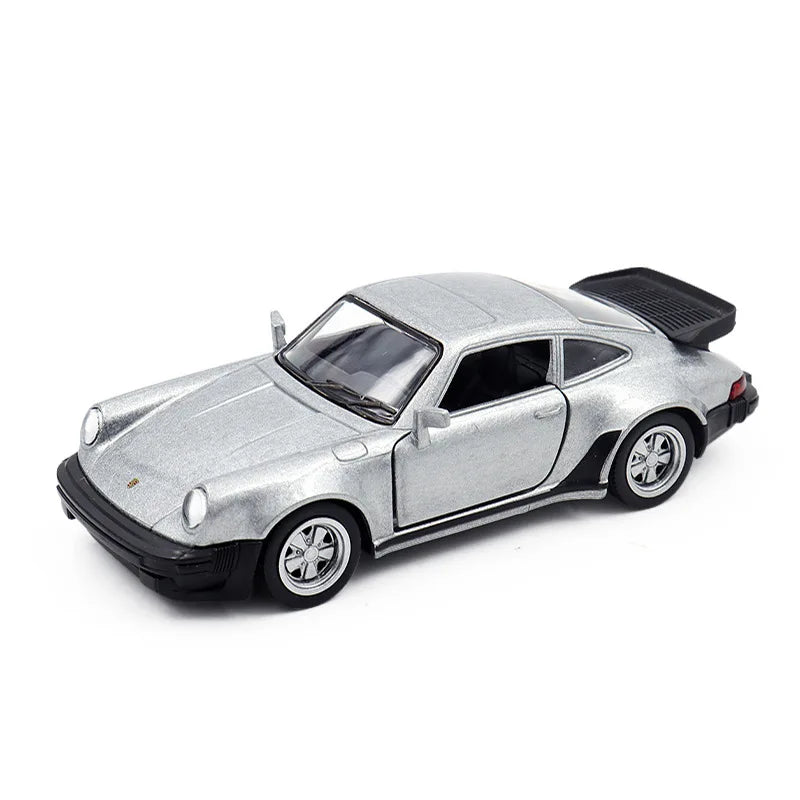 1/36 Scale Porsche 911 Turbo Toy Car Model Alloy Diecast Retro Racing with Pull Back Scale Model Car Toy for Boy Gift Collection