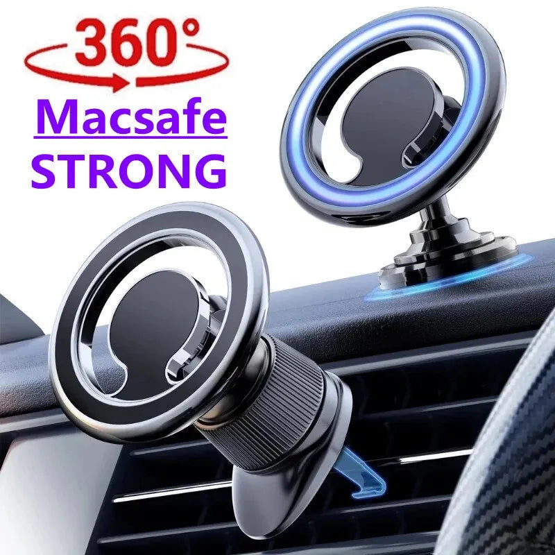 Car Phone Holder Stand Car Mount Support Mobile Bracket in Car For Macsafe iPhone 15 14 13 12 Samsung Xiaomi