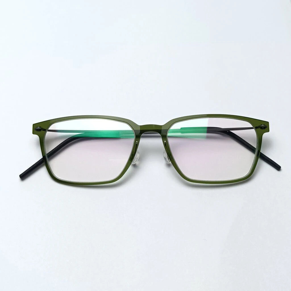 Rectangle Titanium Acetate Ultralight Eyeglasses Frame