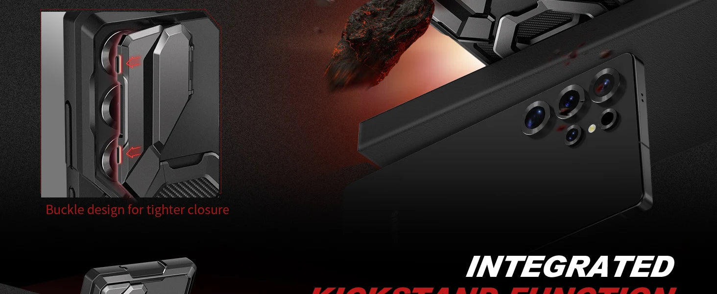 Stand for Samsung Galaxy S25 Ultra Case Compatible with Magsafe 2 Front Frames & Camera Cover Screen Protector