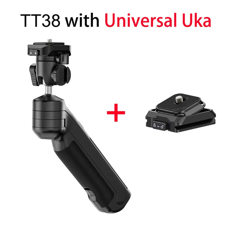 One-click Quick Release Tripod Uka Tripod Top Handle Grip for Camera Netting bracket with a Hidden Hook 180° Tilt