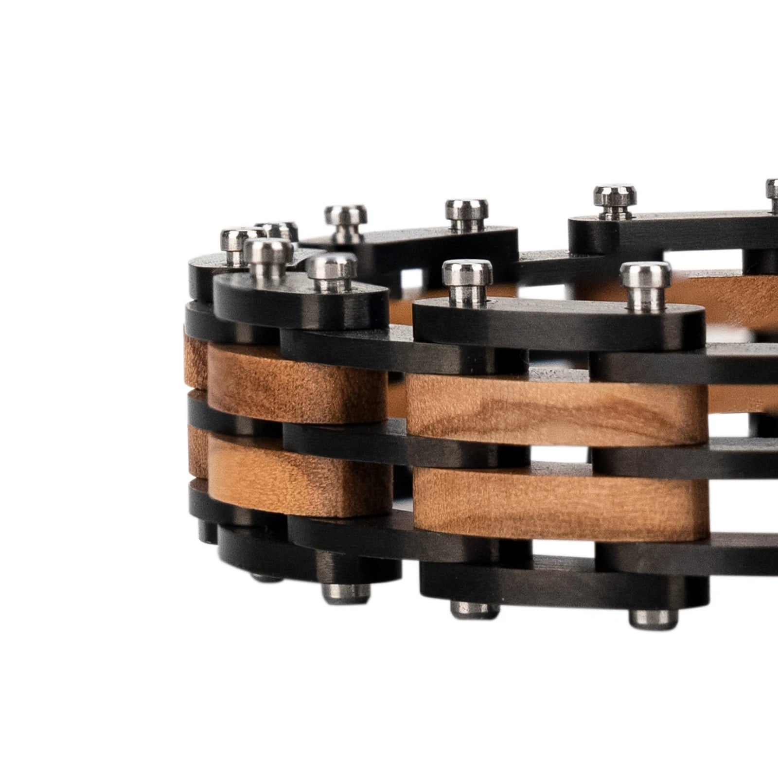 Fashion Bracelet for Metal Stainless Steel Wood Strap Jewelry Bracelets