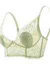 Women’s Lace Transparent Rabbit Ears Push-Up Bra – Soft, Thin, Wire-Free Bralette
