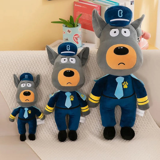 30cm Cute Sheriff Labrador Dog Plush Toy Soft Stuffed Animal