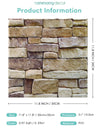 1/10pcs 3D Tile Sticker Self-adhesive Faux Stone Wall Panel Peel and Stick Kitchen Tile Backsplash Bathroom Wall Tile Sticker